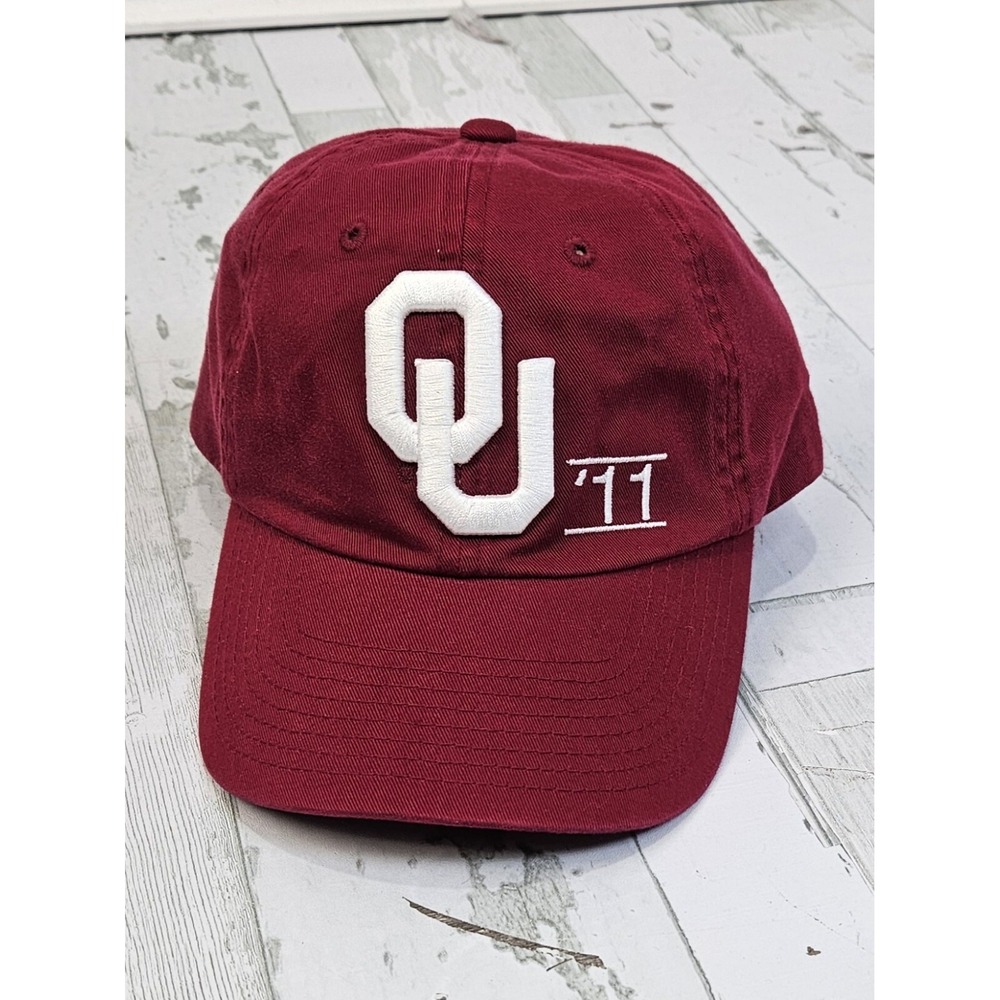 Top of the World Oklahoma Sooners Hat Crimson OU 11 Embroidered Adjustable Cap